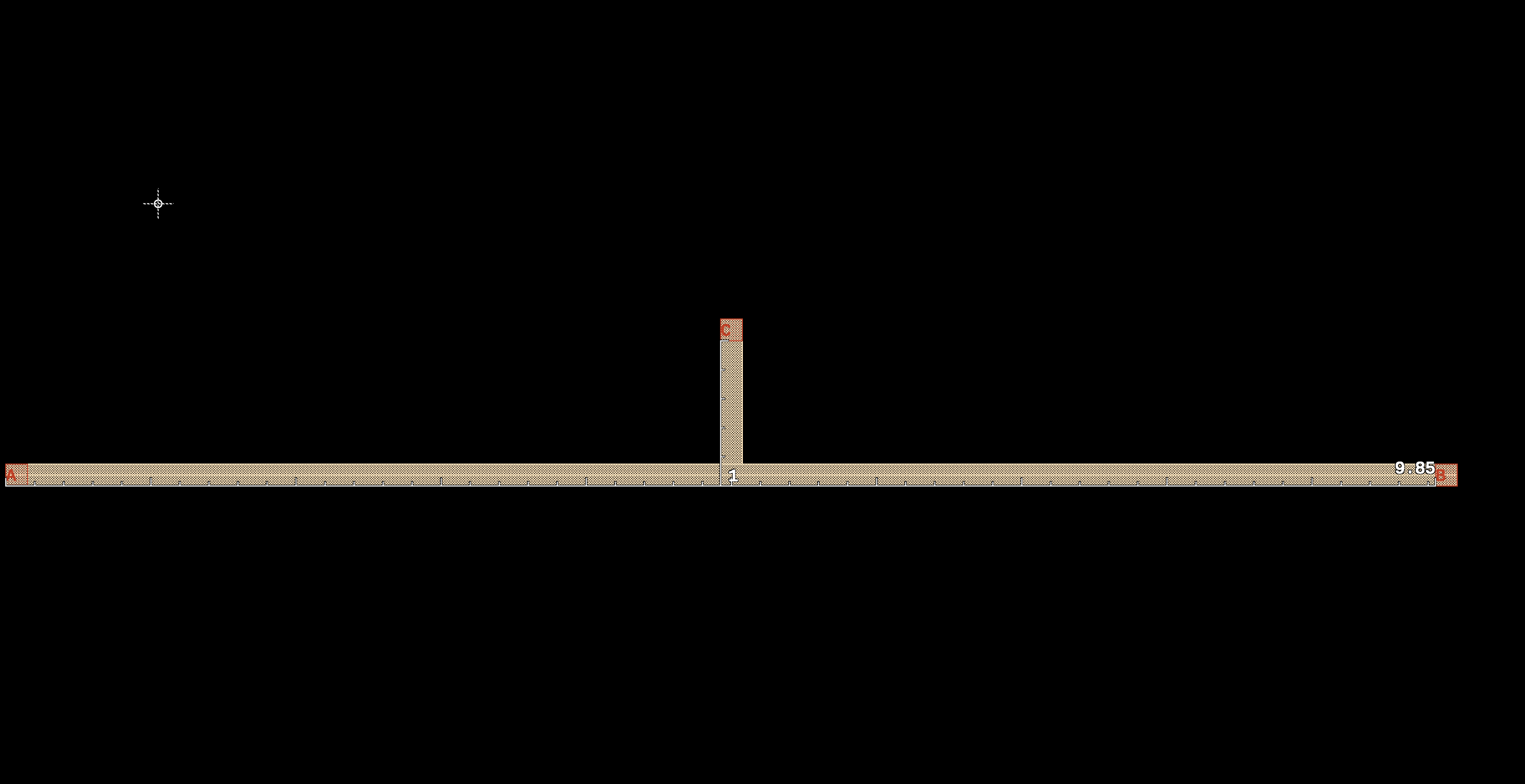 Crossection through the via stack